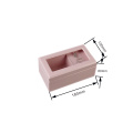 Customized MDF Music Transparent Window Matt Wooden Gift Packaging Pink Silk Screen Logo Small Jewelry Wood box